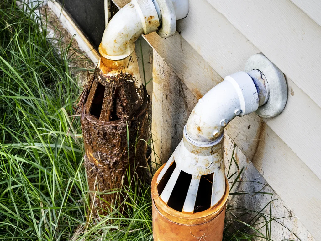 Sump pump drain line